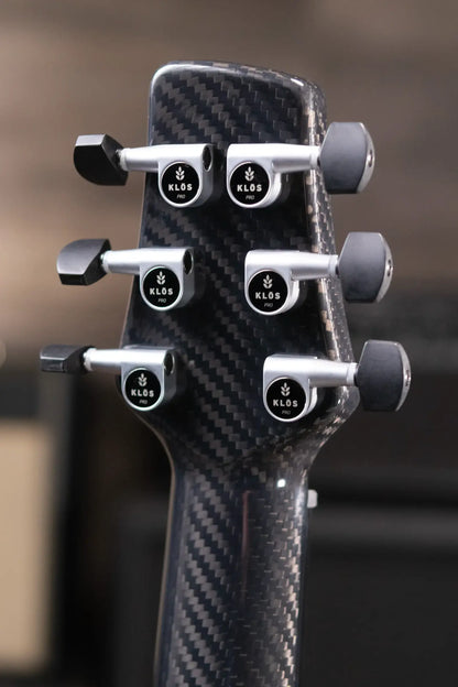 KLOS Full Carbon Grand Cutaway Mini DAE Acoustic/Electric Guitar - Fishman Presys VT with Gig Bag