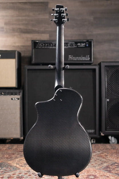KLOS Full Carbon Grand Cutaway Mini DAE Acoustic/Electric Guitar - Fishman Presys VT with Gig Bag