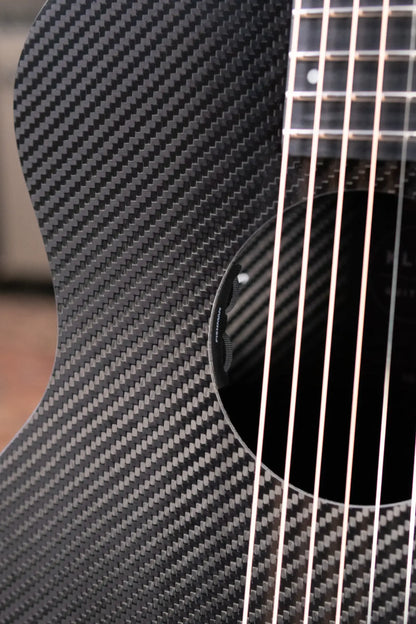 KLOS Full Carbon Grand Cutaway Mini DAE Acoustic/Electric Guitar - Fishman Presys VT with Gig Bag