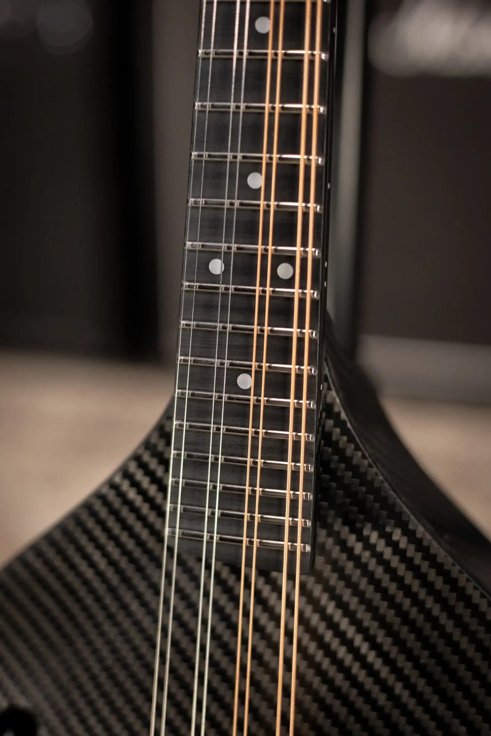 KLOS Full Carbon Left-Hand Mandolin with Gig Bag