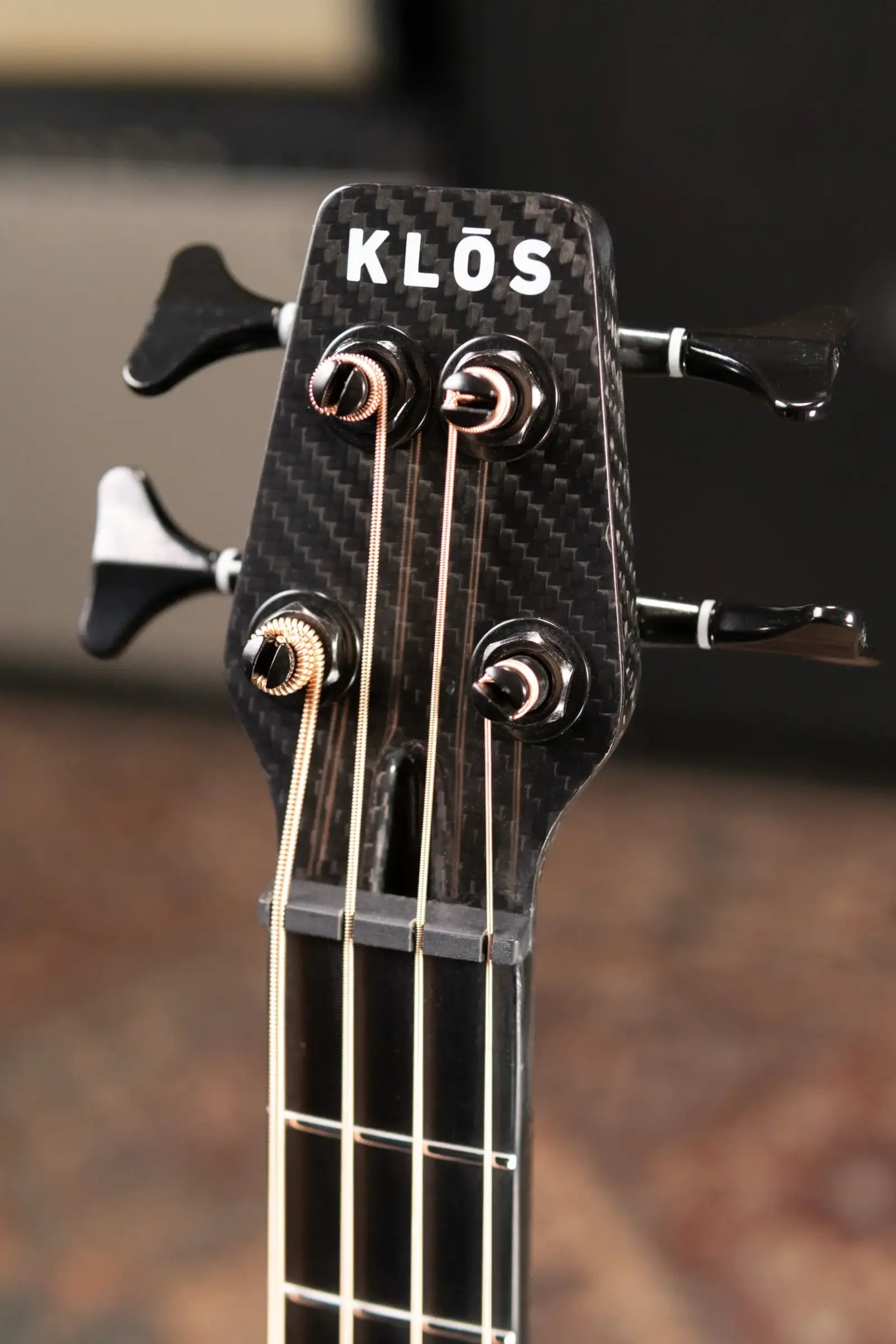 KLOS Full Carbon Travel Bass Acoustic/Electric - Fishman Sonotone with Gig Bag