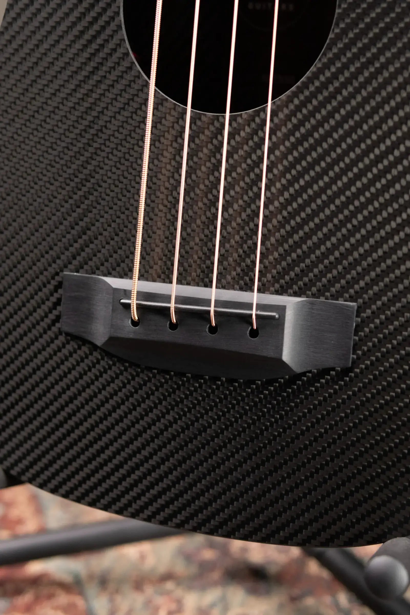 KLOS Full Carbon Travel Bass Acoustic/Electric - Fishman Sonotone with Gig Bag