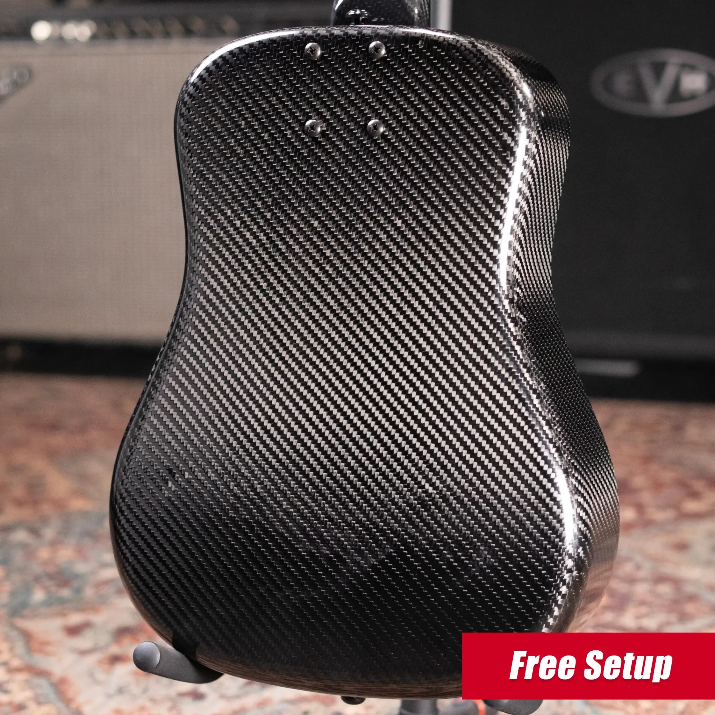 KLOS Full Carbon Travel Guitar DAE Acoustic/Electric - Fishman Presys VT with Gig Bag