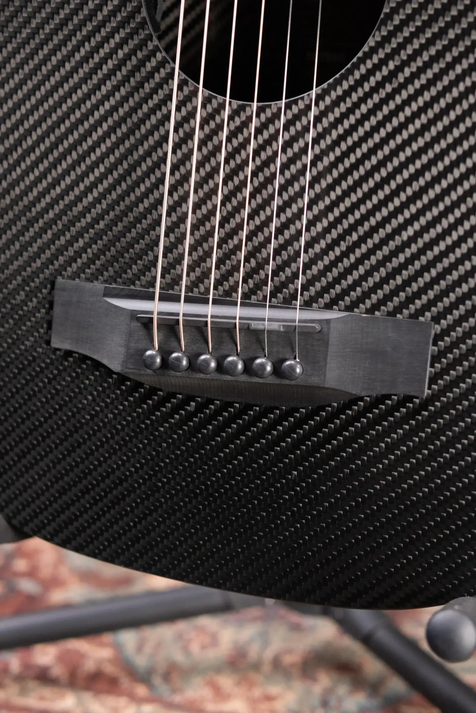 KLOS Full Carbon Travel Guitar DAE Acoustic/Electric - Fishman Presys VT with Gig Bag