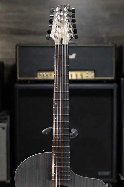 KLOS Grand Cutaway 12-String DAE Acoustic/Electric Guitar - Carbon Timber with Gig Bag