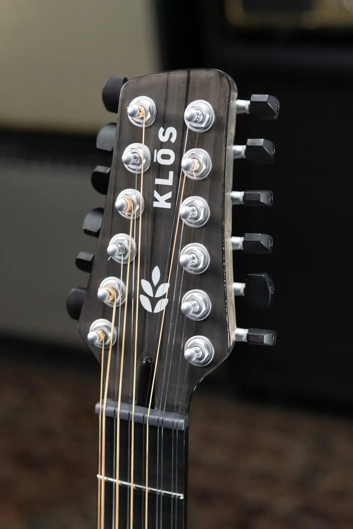 KLOS Grand Cutaway 12-String DAE Acoustic/Electric Guitar - Carbon Timber with Gig Bag