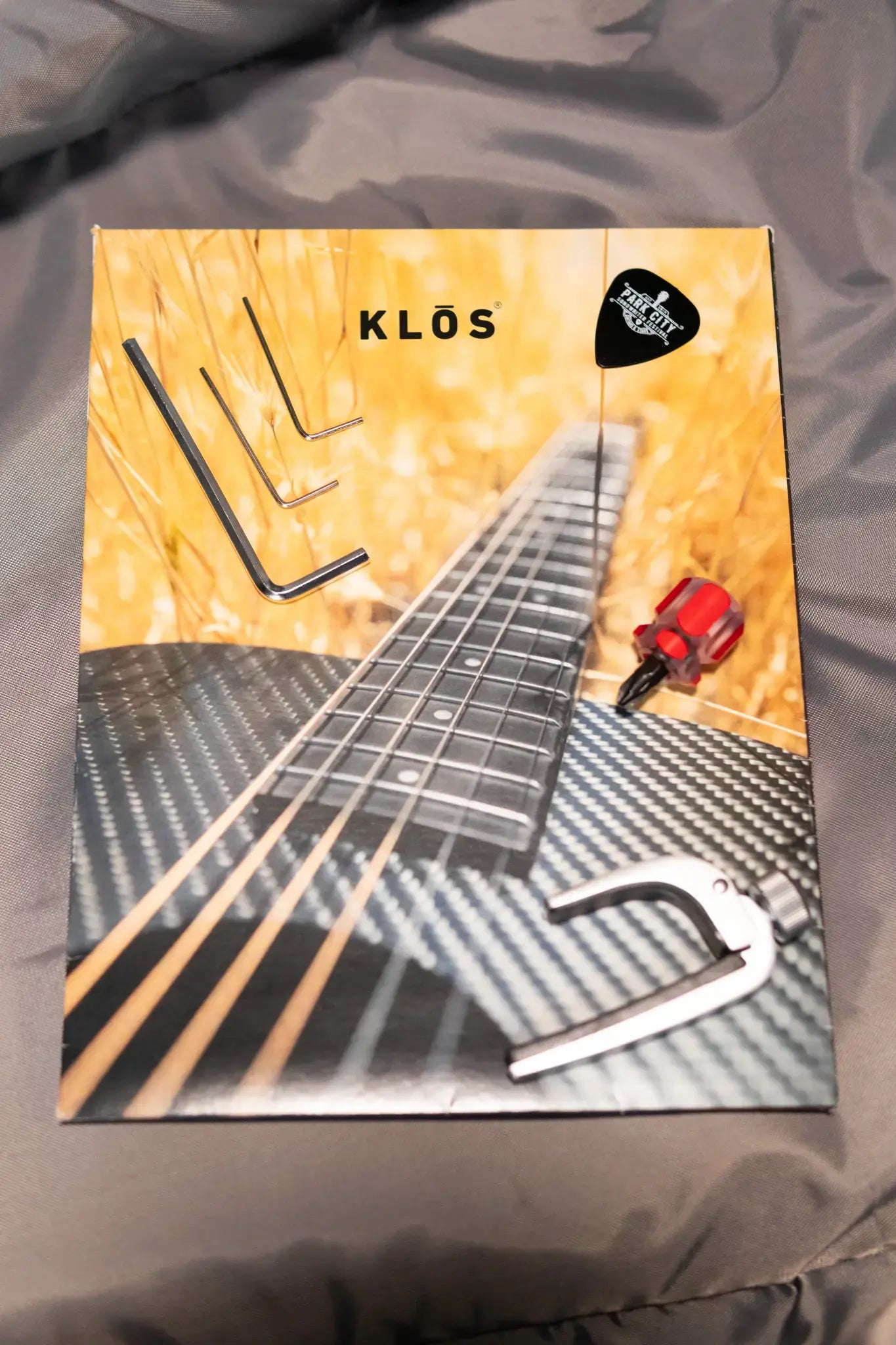 KLOS Vector Custom Series Mahogany Electric Guitar - Gold with Gig Bag