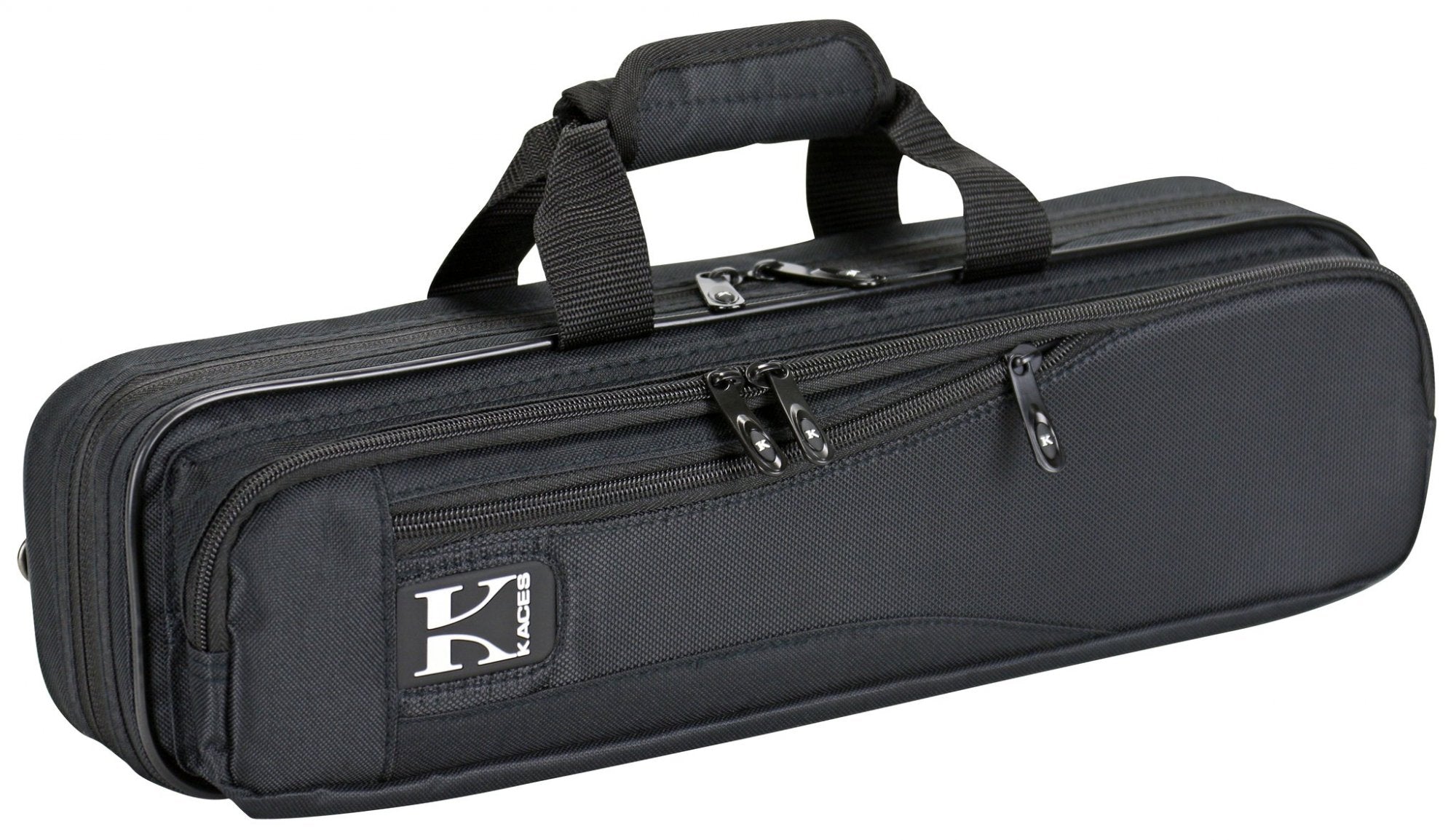 Kaces KBOFLBK Lightweight Hardshell Flute Case, Black