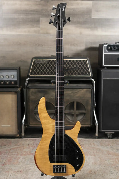 Klos Custom Series Apollo Bass - Maple Top Sandstorm with Gig Bag