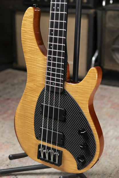 Klos Custom Series Apollo Bass - Maple Top Sandstorm with Gig Bag