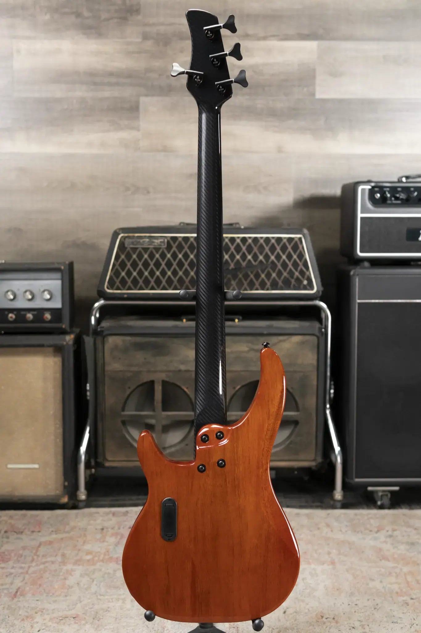 Klos Custom Series Apollo Bass - Maple Top Sandstorm with Gig Bag