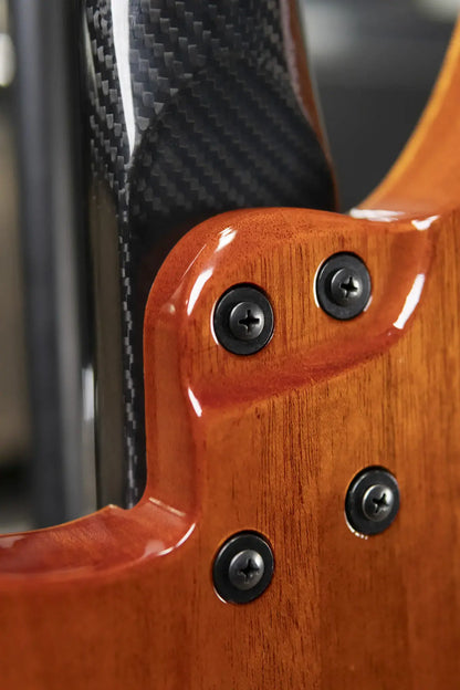 Klos Custom Series Apollo Bass - Maple Top Sandstorm with Gig Bag