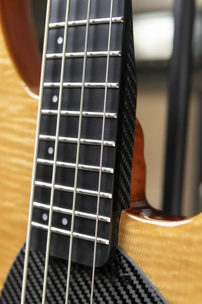 Klos Custom Series Apollo Bass - Maple Top Sandstorm with Gig Bag