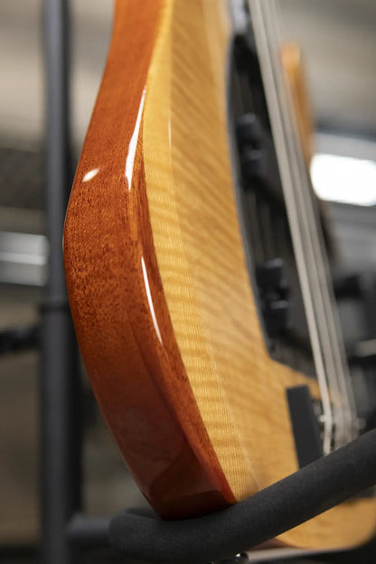 Klos Custom Series Apollo Bass - Maple Top Sandstorm with Gig Bag