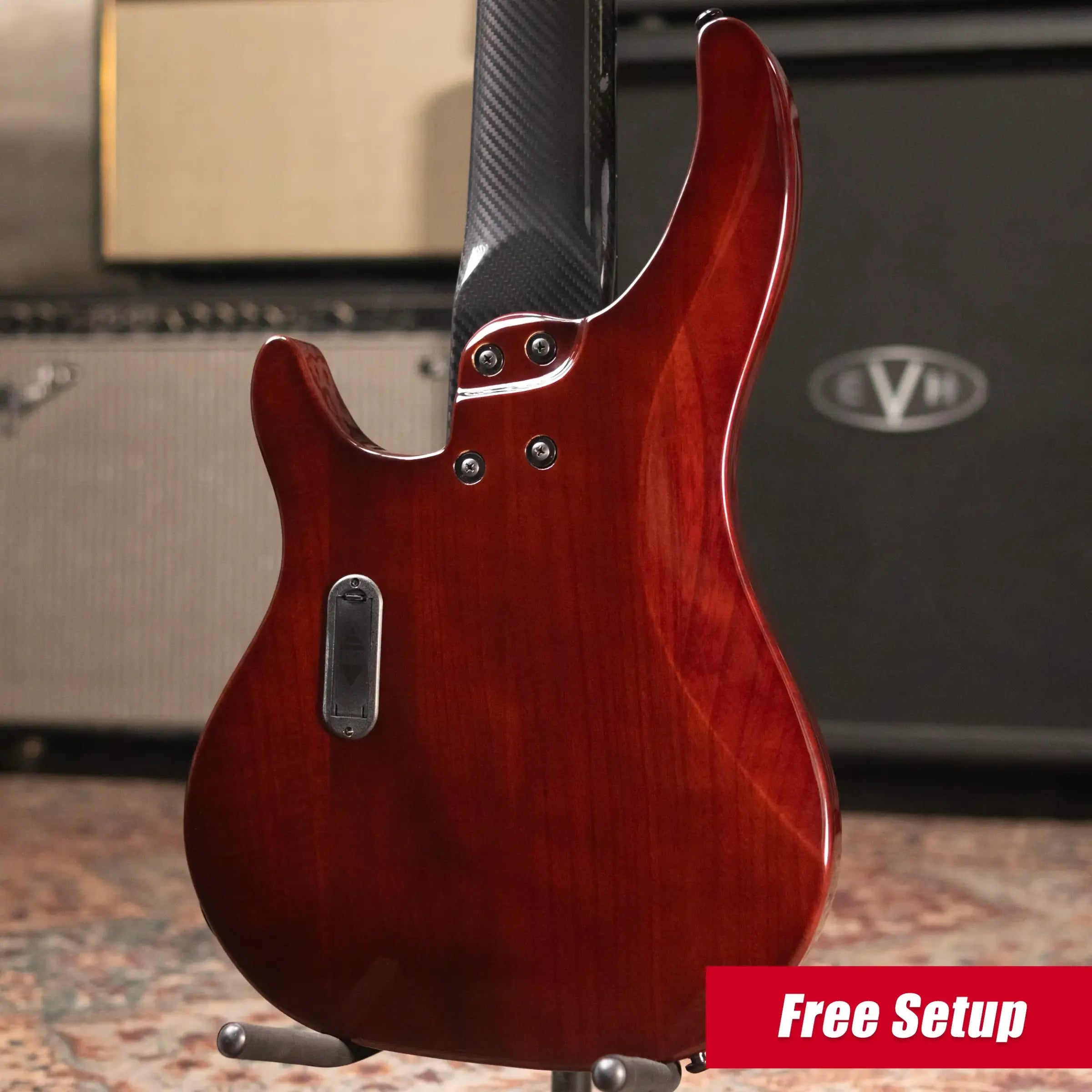 Klos Custom Series Apollo VI Passive Bass - Flame Sunburst with Gig Bag