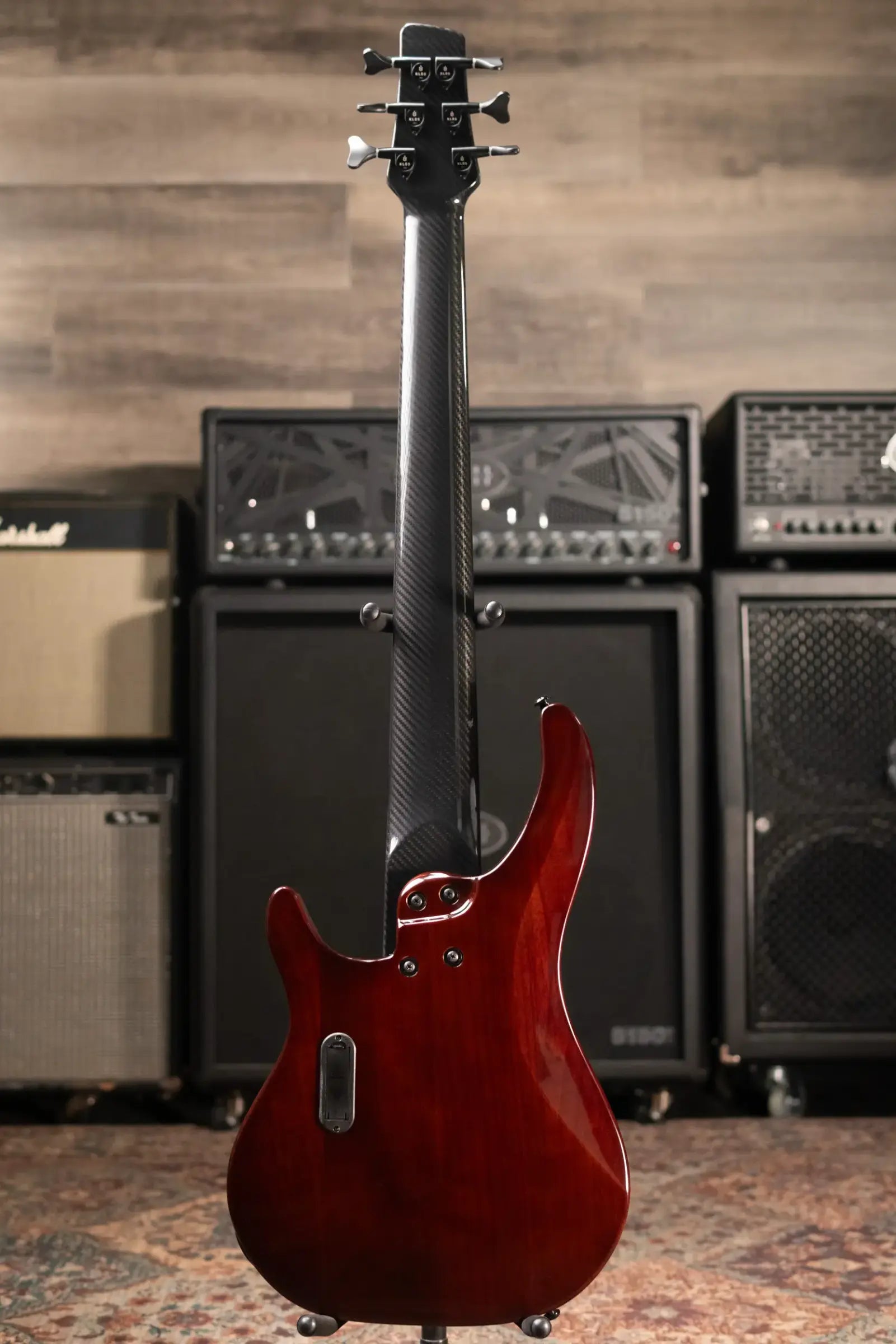 Klos Custom Series Apollo VI Passive Bass - Flame Sunburst with Gig Bag