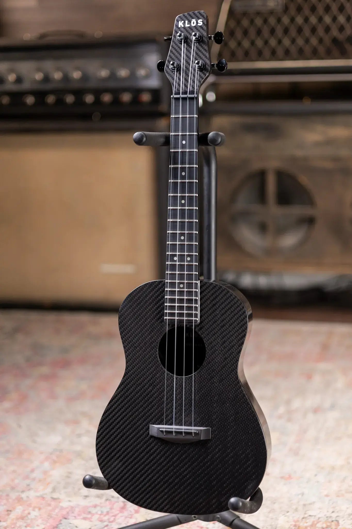 Klos Full Carbon Deluxe Acoustic/Electric Baritone Ukulele