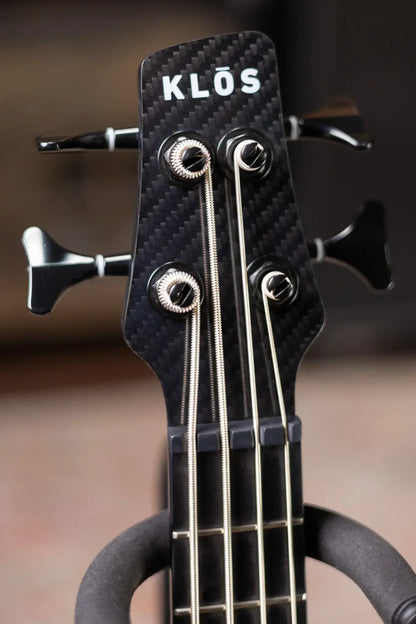 Klos Full Carbon Deluxe Acoustic/Electric Bass Ukulele with Gig Bag