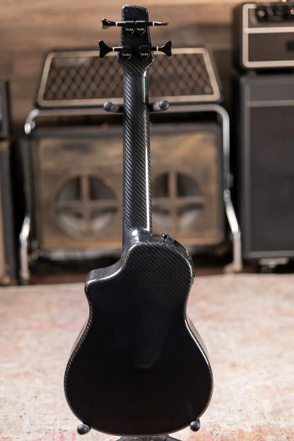 Klos Full Carbon Deluxe Acoustic/Electric Bass Ukulele with Gig Bag