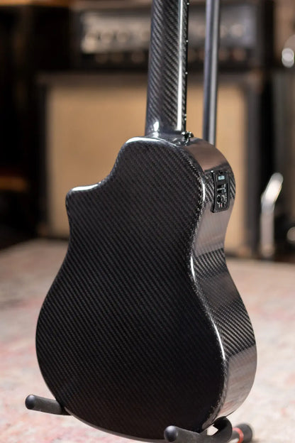 Klos Full Carbon Deluxe Acoustic/Electric Bass Ukulele with Gig Bag