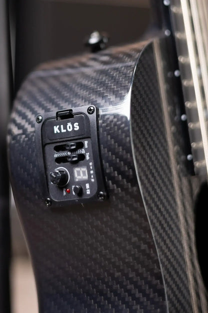 Klos Full Carbon Deluxe Acoustic/Electric Bass Ukulele with Gig Bag