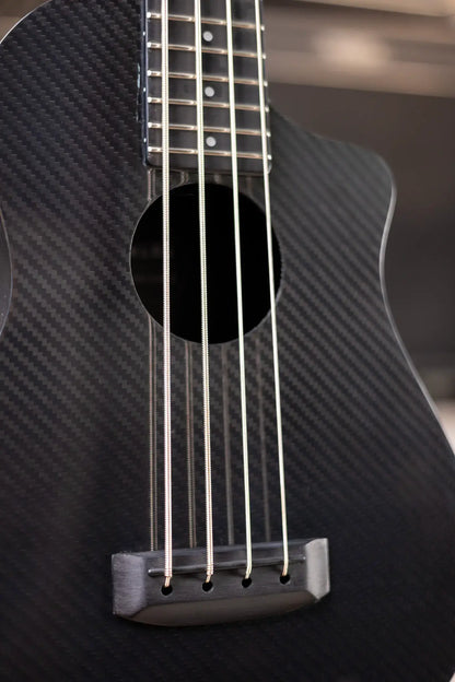 Klos Full Carbon Deluxe Acoustic/Electric Bass Ukulele with Gig Bag