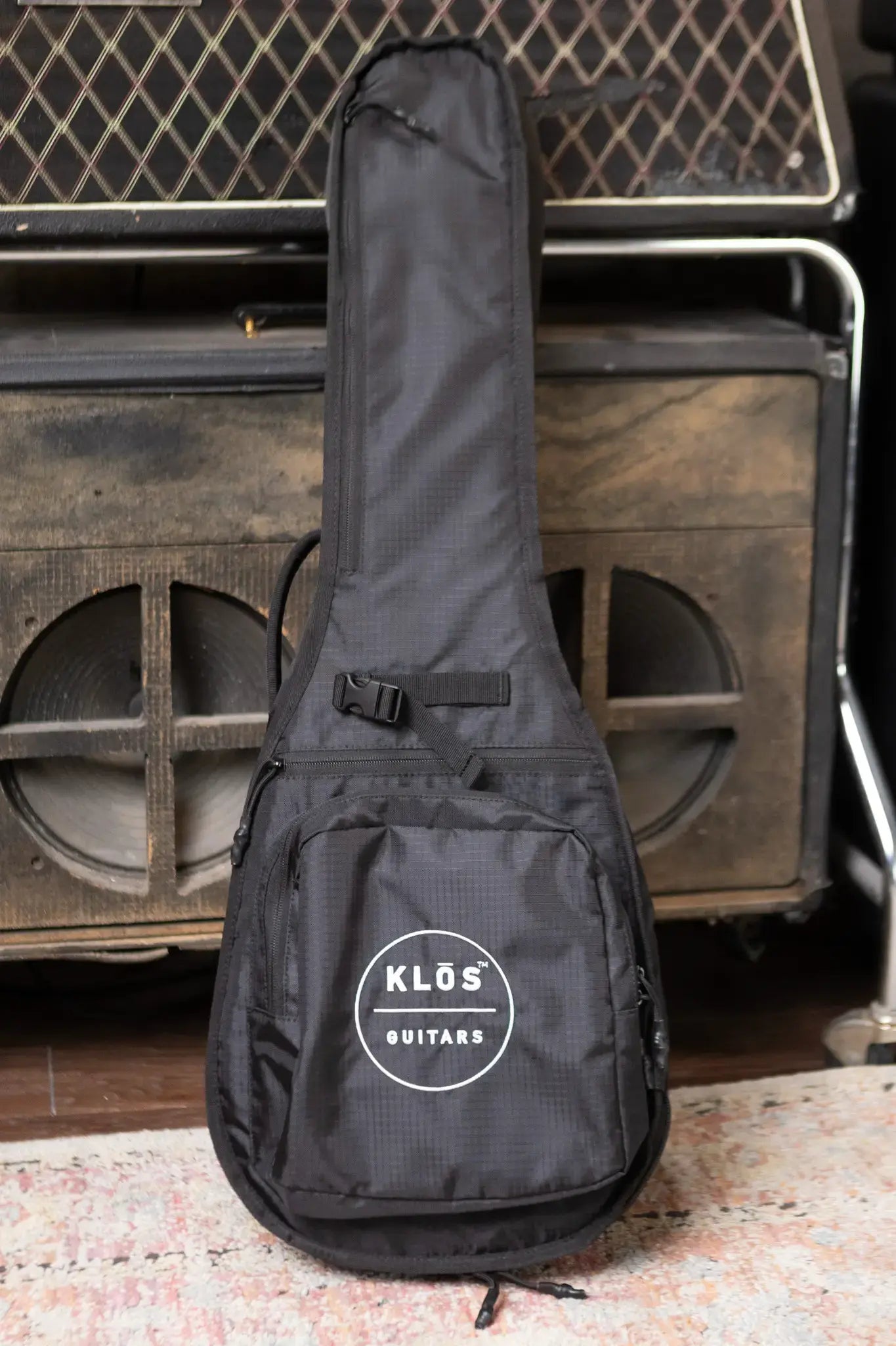Klos Full Carbon Deluxe Acoustic/Electric Bass Ukulele with Gig Bag