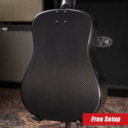 Klos Full Carbon Left-Hand Dreadnought Acoustic Guitar with Gig Bag