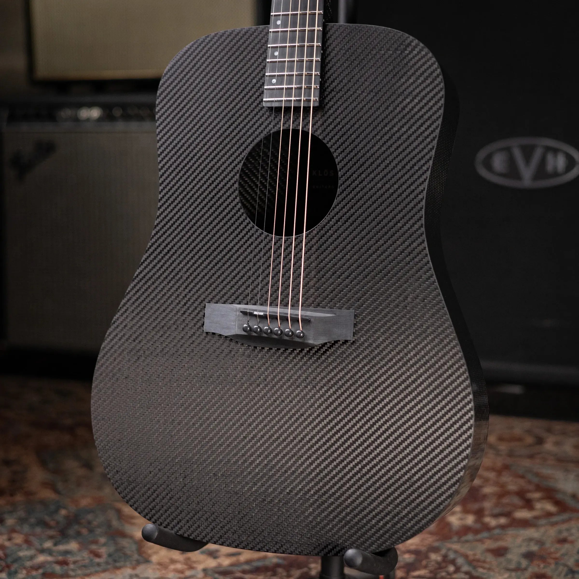 Klos Full Carbon Left-Hand Dreadnought Acoustic Guitar with Gig Bag