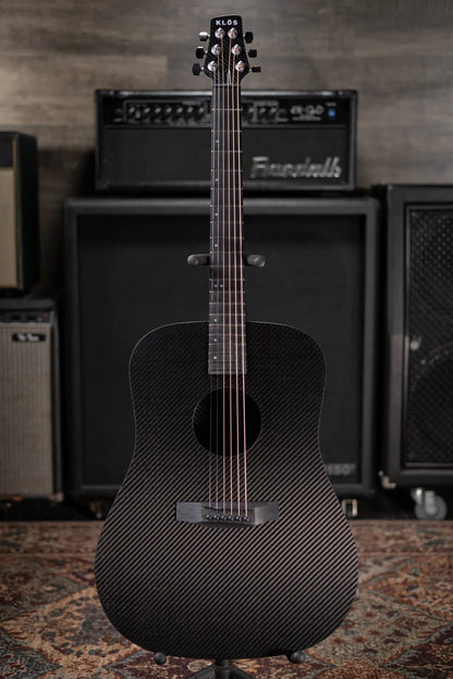 Klos Full Carbon Left-Hand Dreadnought Acoustic Guitar with Gig Bag