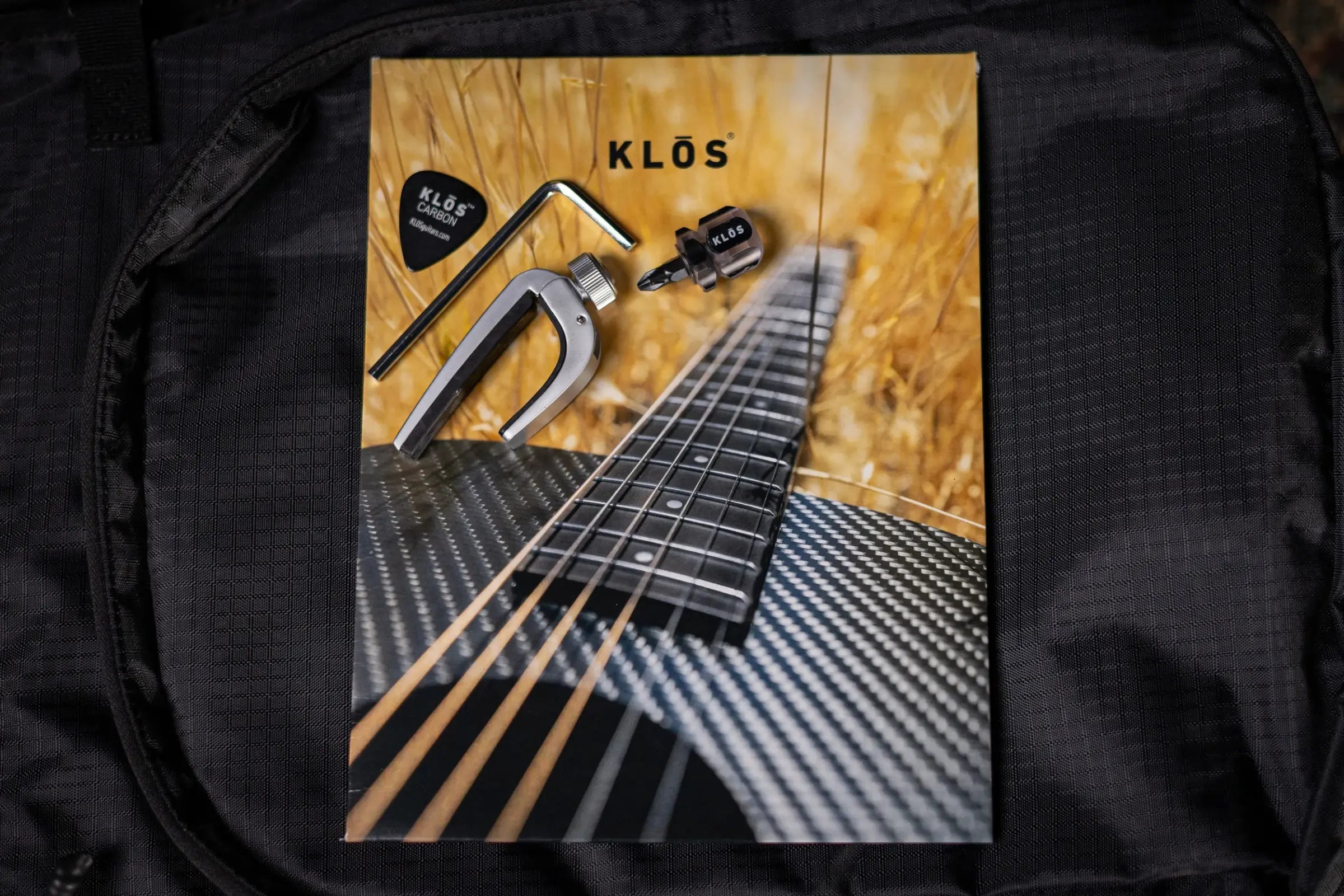 Klos Full Carbon Left-Hand Dreadnought Acoustic Guitar with Gig Bag