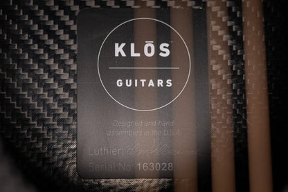 Klos Full Carbon Left-Hand Dreadnought Acoustic Guitar with Gig Bag