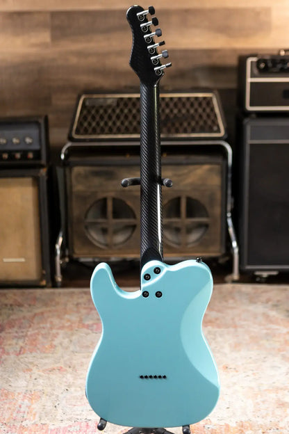 Klos Telomere Custom Series Paulownia P-90s Electric Guitar - Stone Blue with Gig Bag