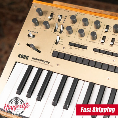 Korg Monologue Monophonic Analogue Synthesizer, Gold - Used