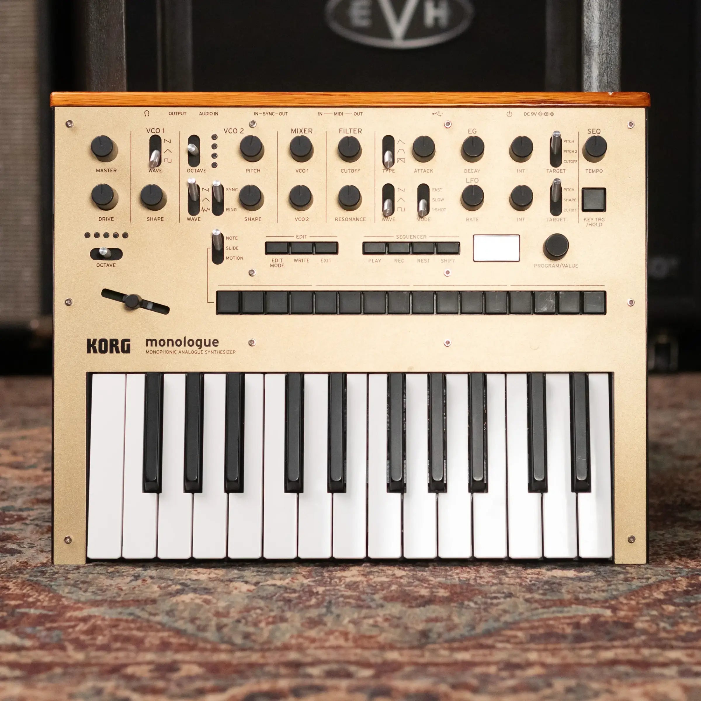 Korg Monologue Monophonic Analogue Synthesizer, Gold - Used