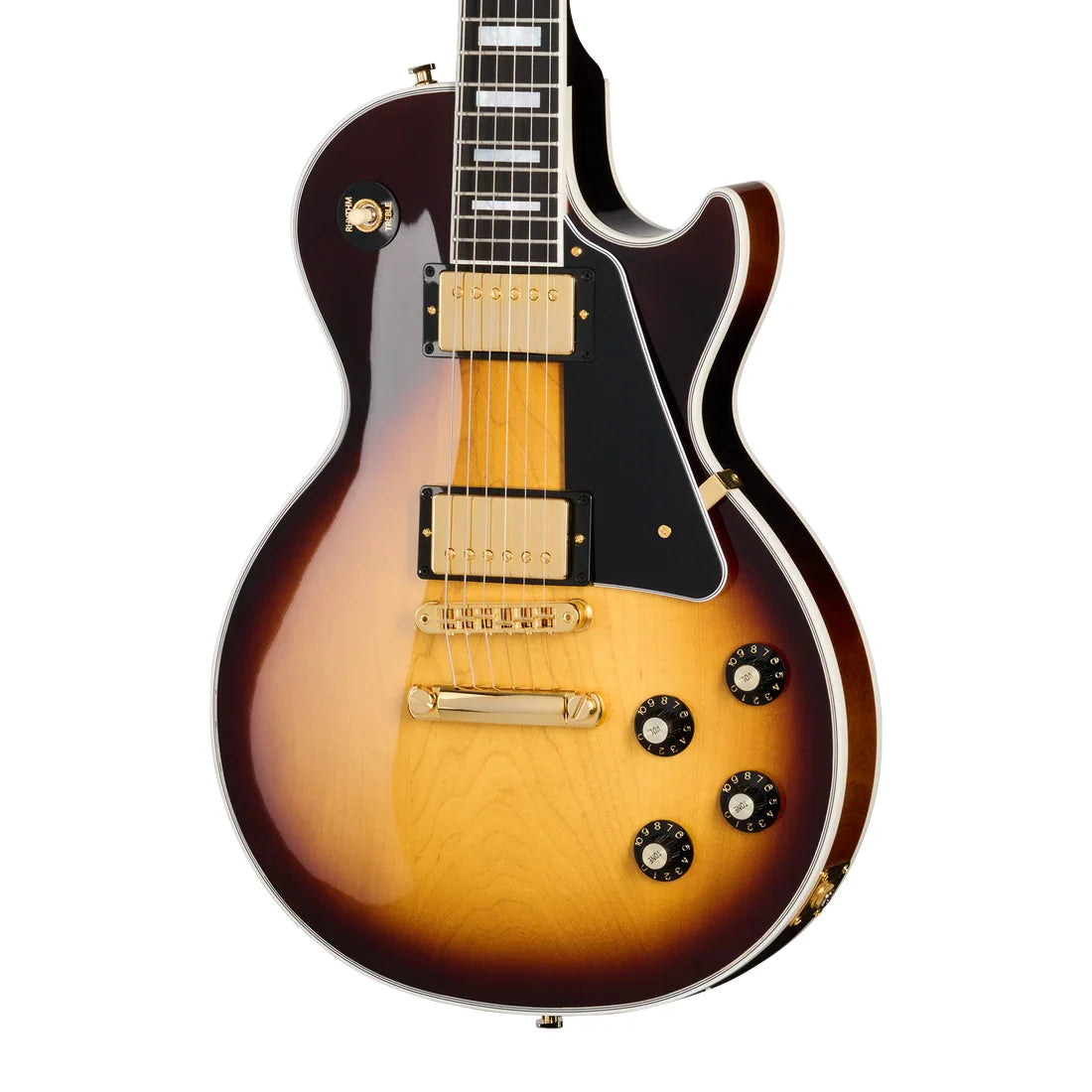 Gibson Les Paul Custom 70s Electric Guitar - Tobacco Burst with Hardshell Case