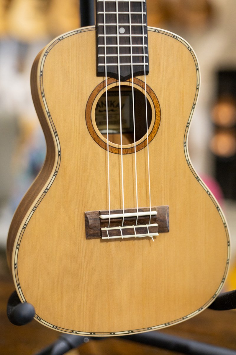 Lanikai CDST C Cedar Solid Top Concert Ukulele haggertys 03