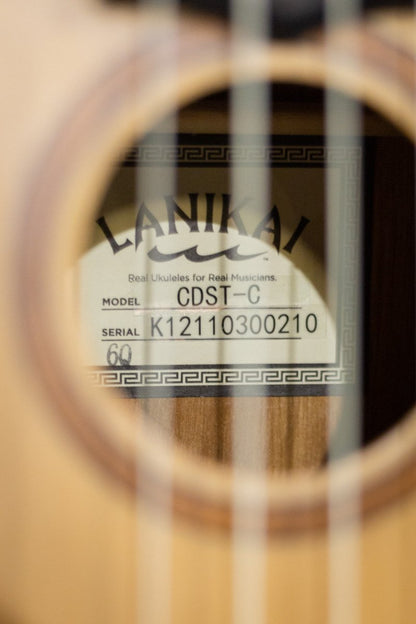Lanikai CDST-C Cedar Solid Top Concert Ukulele