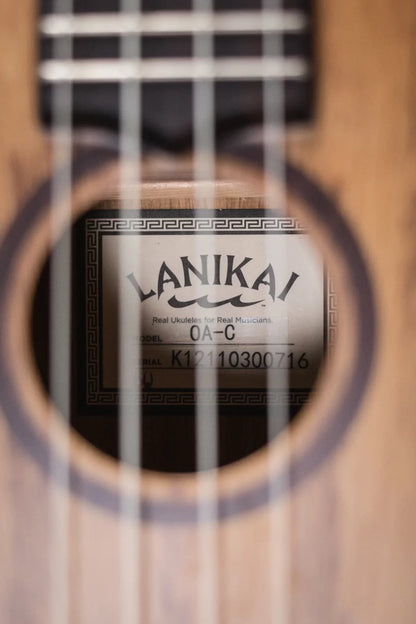 Lanikai OA-C Oak Concert Ukulele with Gig Bag