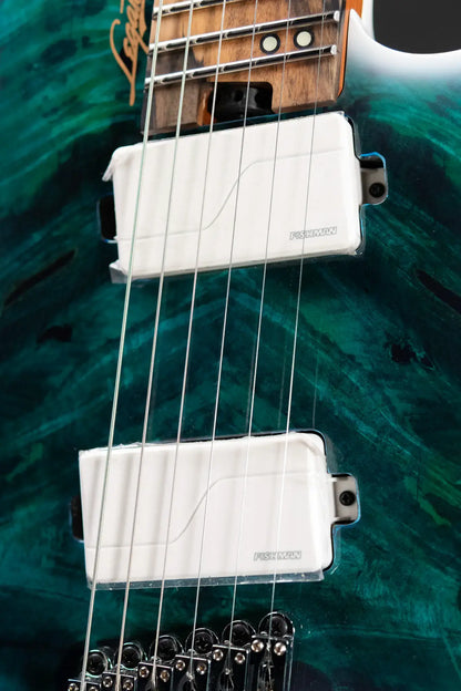 Legator G6FOD-AB Ghost Overdrive Multi-Scale Electric Guitar - Arctic Blue with Gig Bag