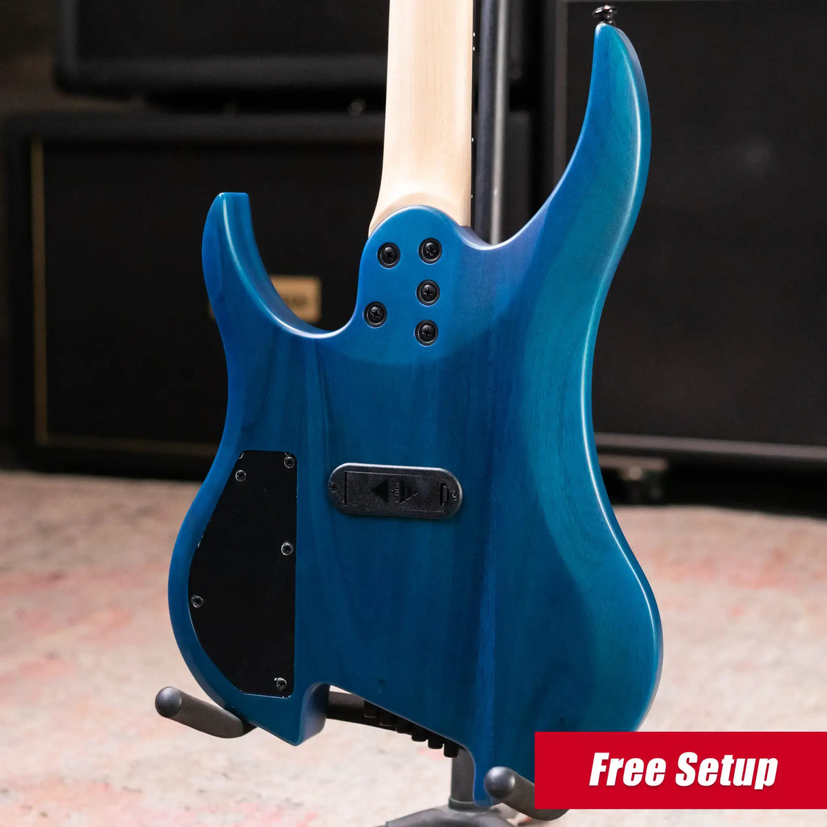 Legator G6FSS-HB Ghost Multi-Scale Electric Guitar - Hyper Nova Blue with Gig Bag