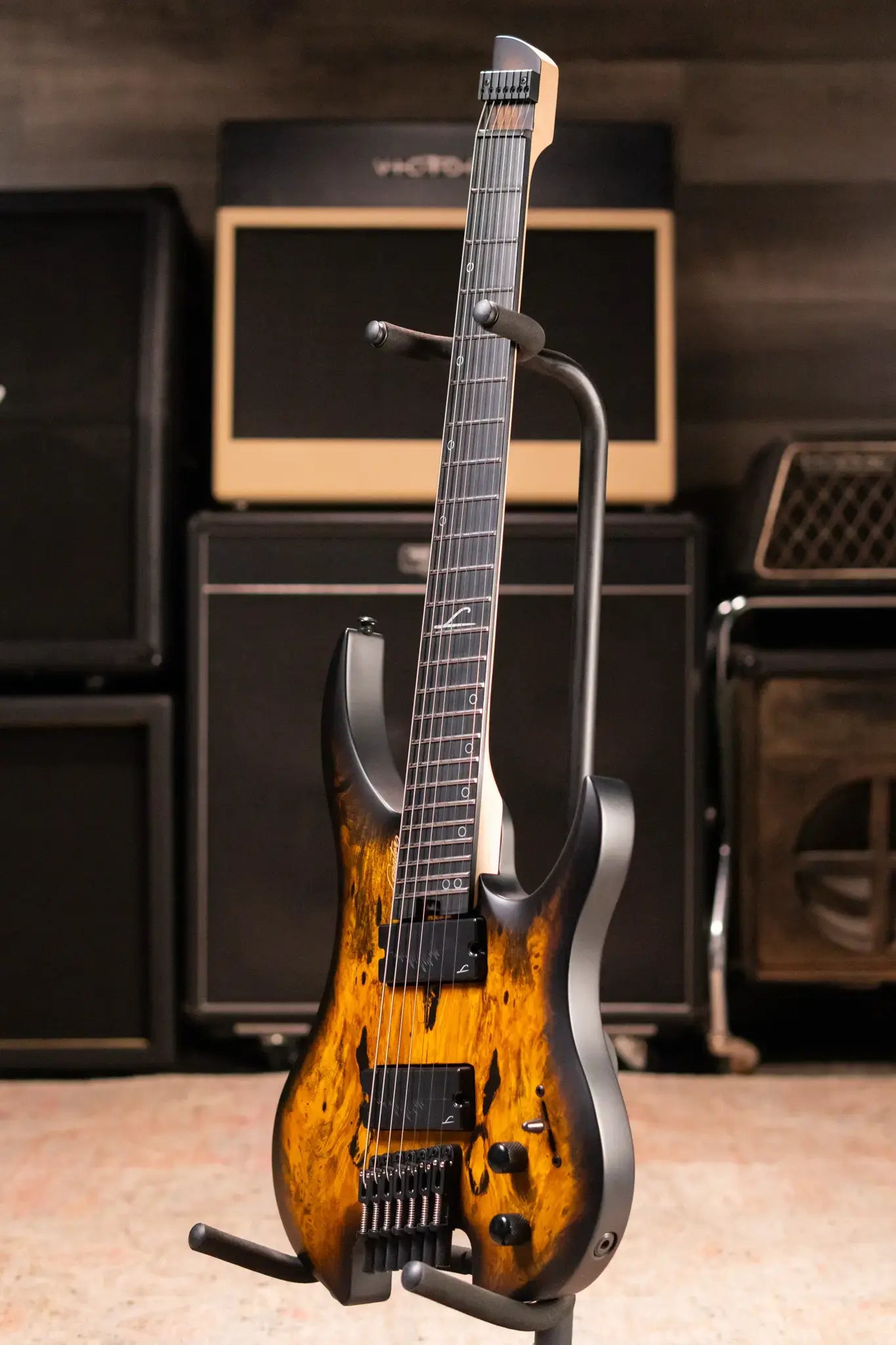 Legator G7FSS-DV Ghost 7-String Multi-Scale Headless Electric Guitar - Death Valley with Gig Bag