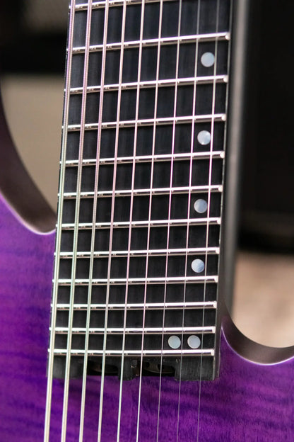 Legator G9F-PR Electric Guitar - Satin FM Purple with Gig Bag - Floor Model Demo