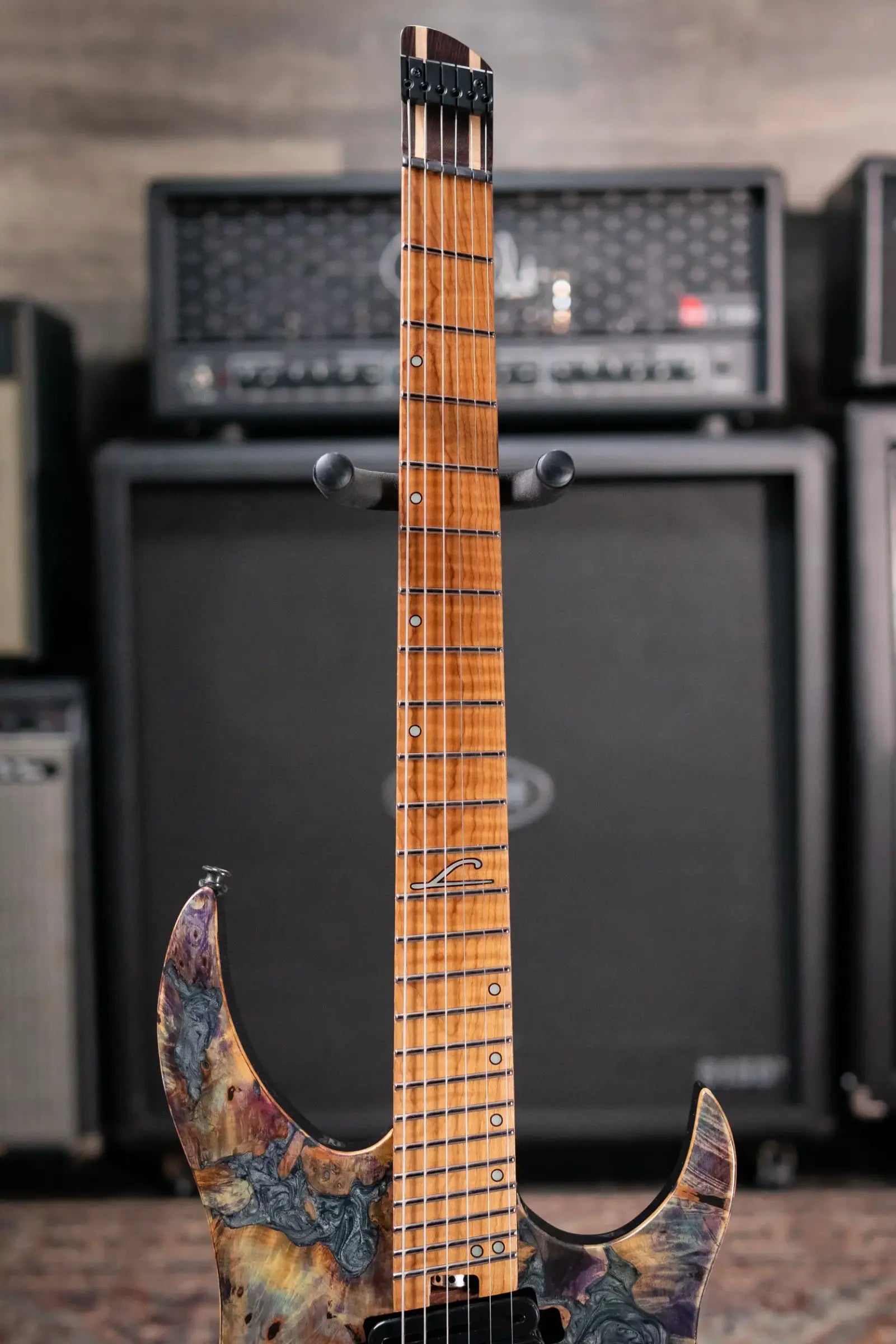 Legator GX6F-CL Ghost Headless Electric Guitar - Coral with Gig Bag