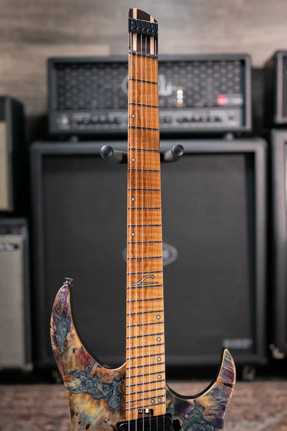 Legator GX6F-CL Ghost Headless Electric Guitar - Coral with Gig Bag