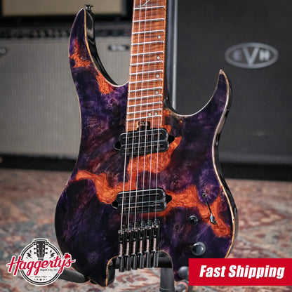 Legator GX6F-MG Ghost Headless Electric Guitar - Magma with Gig Bag