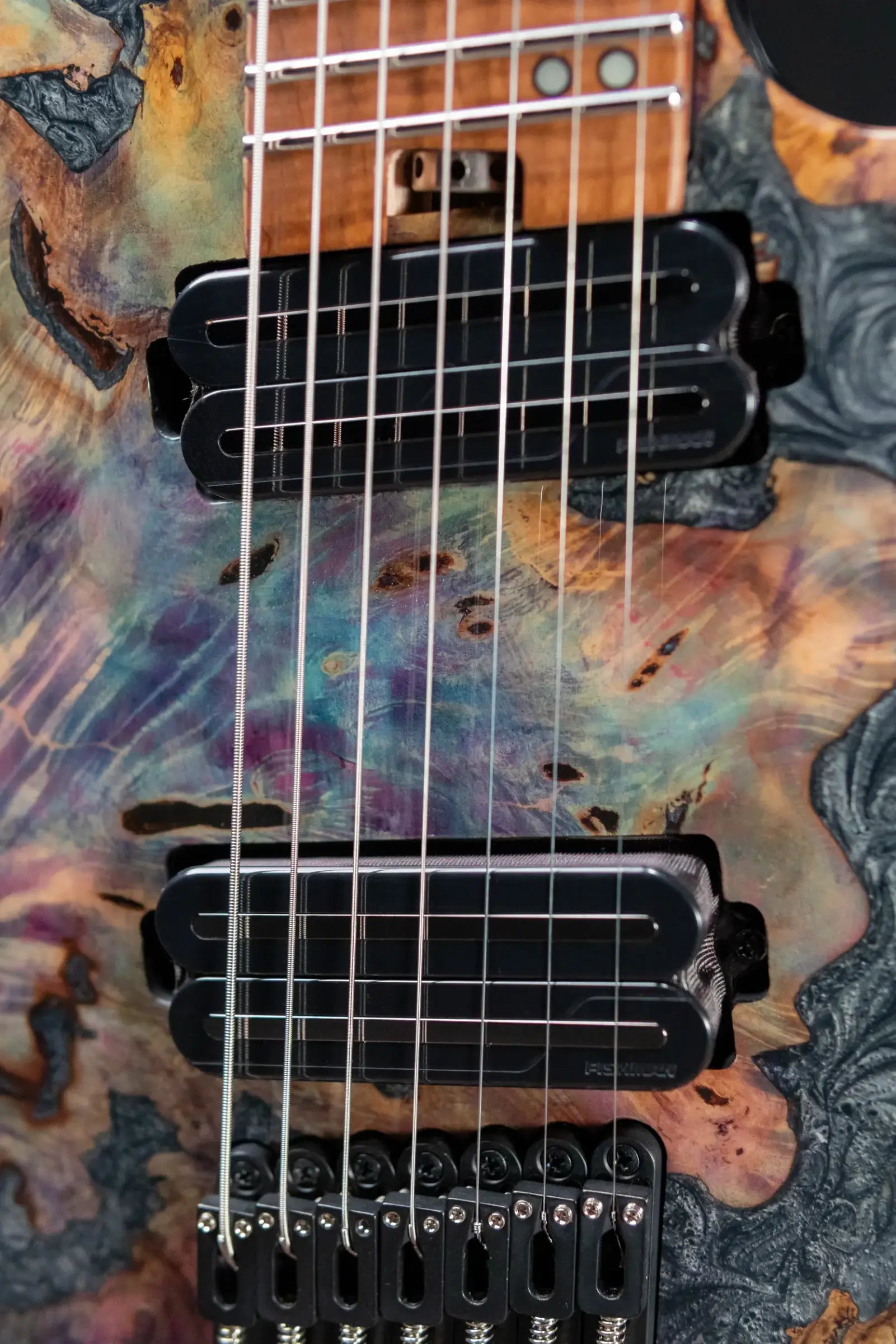 Legator GX7F-CL Ghost 7-String Multi-Scale Headless Electric Guitar - Coral with Gig Bag