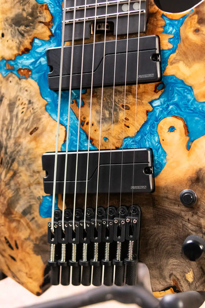 Legator GX8F-CB Ghost 8-String Multi-Scale Headless Electric Guitar - Caribbean with Gig Bag