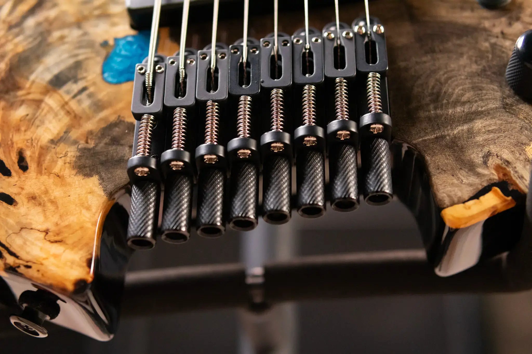 Legator GX8F-CB Ghost 8-String Multi-Scale Headless Electric Guitar - Caribbean with Gig Bag