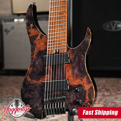 Legator GX8F-MG 8-String Multi-Scale Headless Electric Guitar - Magma with Gig Bag